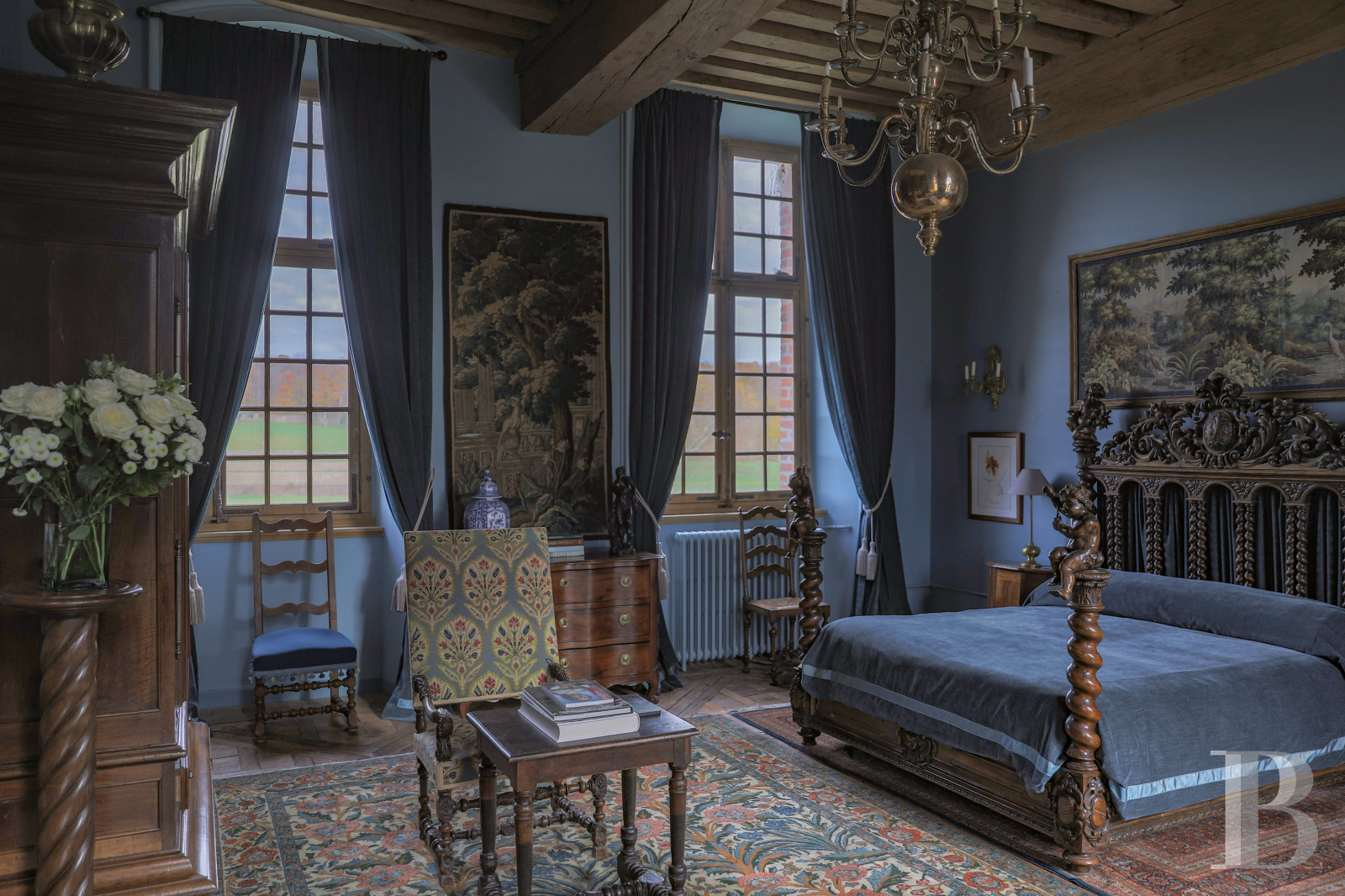 En Eure-et-Loire, à l’ouest de Chartres, un château du 17e dans un parc de 140 ha traversé par l’Eure - photo  n°16